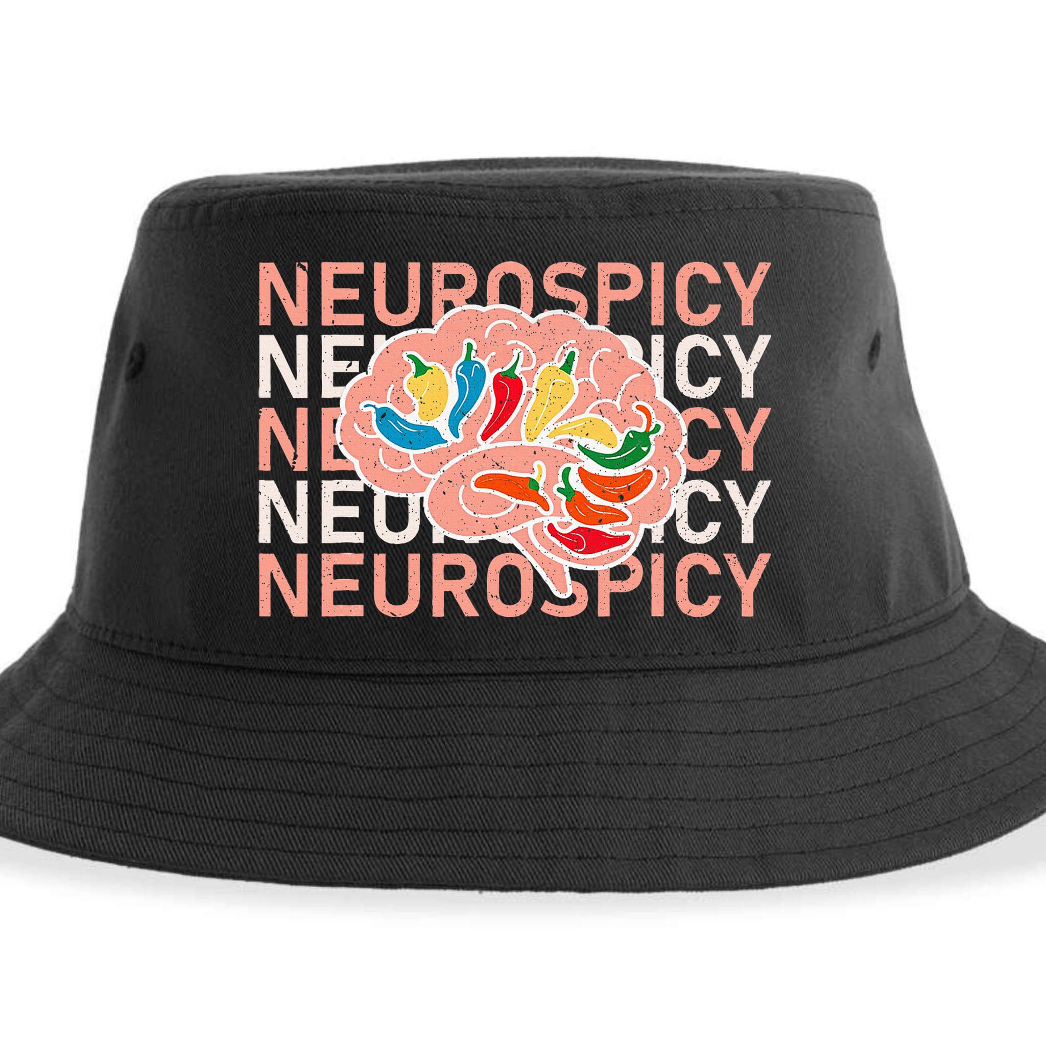 Neurospicy Universe Adhd Autism Awareness And Acceptance Sustainable Bucket Hat