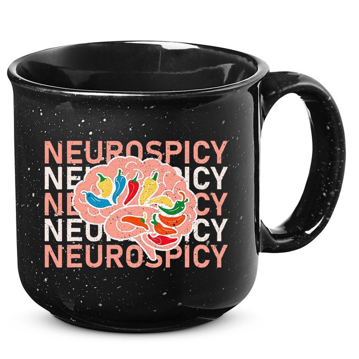 Neurospicy Universe Adhd Autism Awareness And Acceptance 15oz Campfire Ceramic Mug