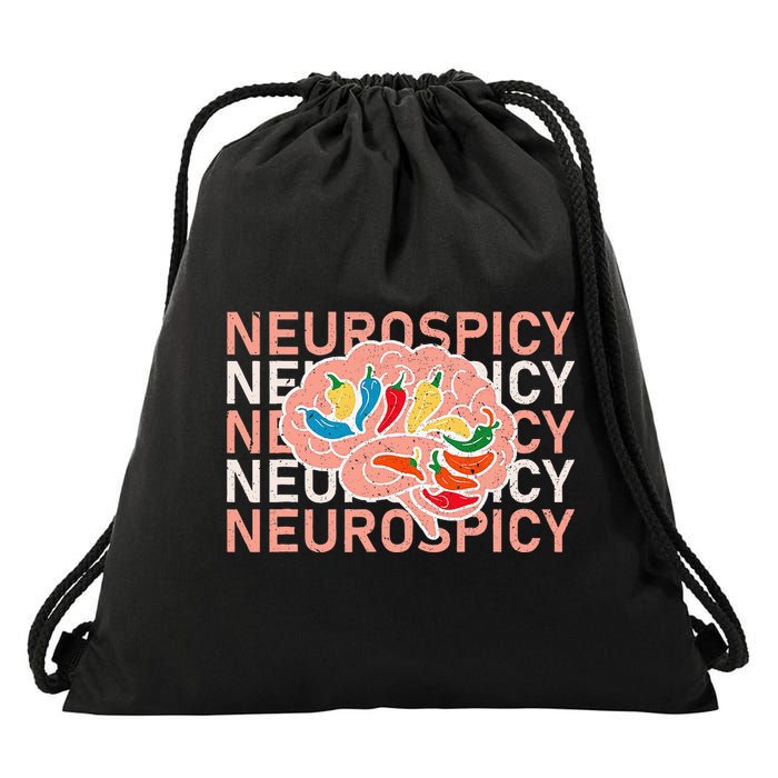 Neurospicy Universe Adhd Autism Awareness And Acceptance Drawstring Bag