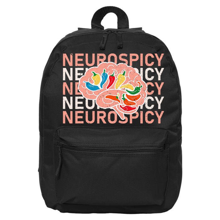 Neurospicy Universe Adhd Autism Awareness And Acceptance 16 in Basic Backpack