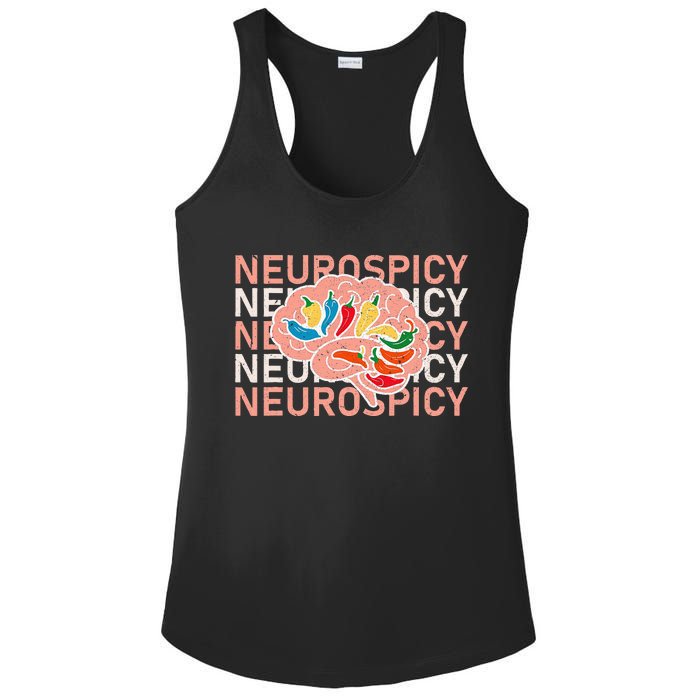 Neurospicy Universe Adhd Autism Awareness And Acceptance Ladies PosiCharge Competitor Racerback Tank