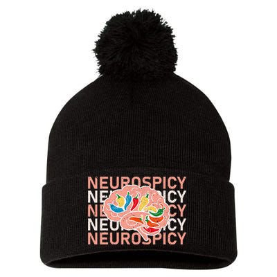 Neurospicy Universe Adhd Autism Awareness And Acceptance Pom Pom 12in Knit Beanie