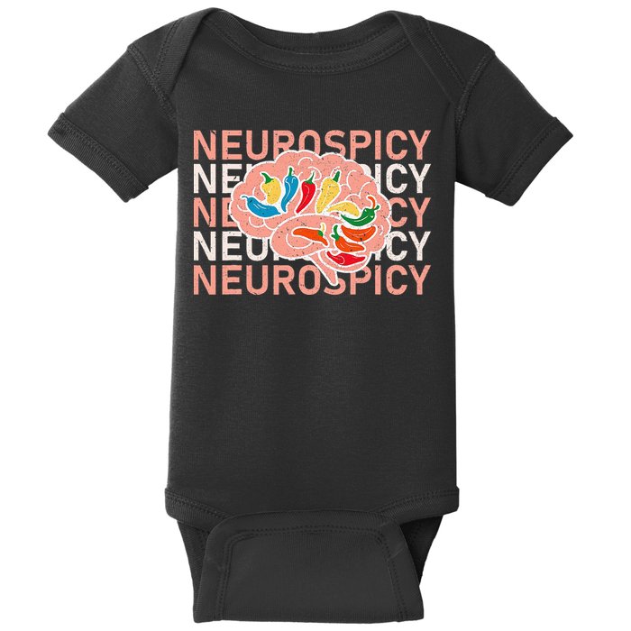 Neurospicy Universe Adhd Autism Awareness And Acceptance Baby Bodysuit