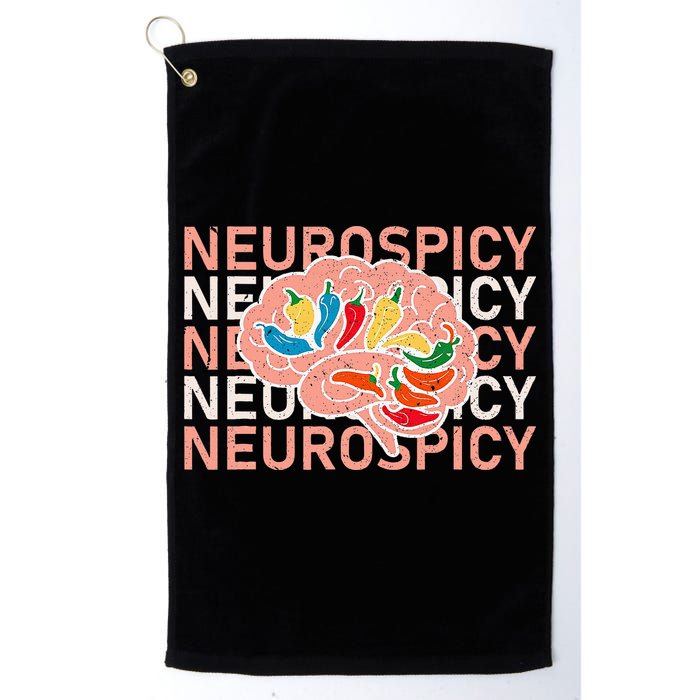 Neurospicy Universe Adhd Autism Awareness And Acceptance Golf Towel