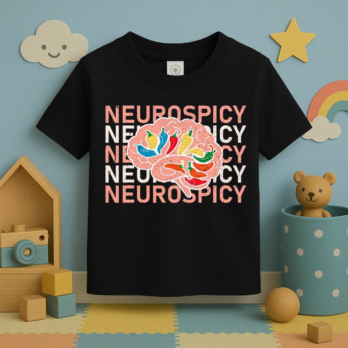 Neurospicy Universe Adhd Autism Awareness And Acceptance Toddler T-Shirt