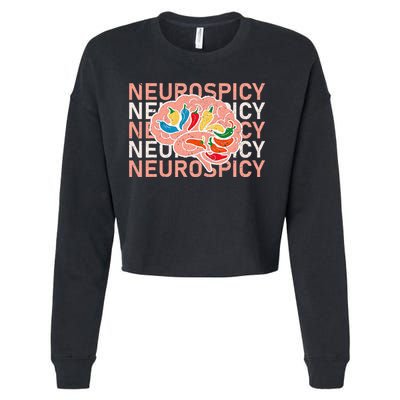 Neurospicy Universe Adhd Autism Awareness And Acceptance Cropped Pullover Crew