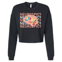 Neurospicy Universe Adhd Autism Awareness And Acceptance Cropped Pullover Crew