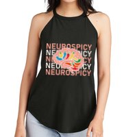 Neurospicy Universe Adhd Autism Awareness And Acceptance Women's Perfect Tri Rocker Tank