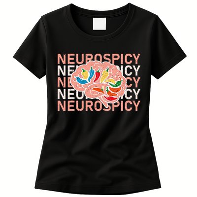 Neurospicy Universe Adhd Autism Awareness And Acceptance Womens T-Shirt