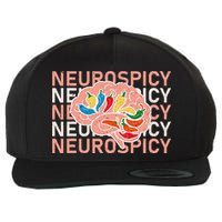 Neurospicy Universe Adhd Autism Awareness And Acceptance Wool Snapback Cap