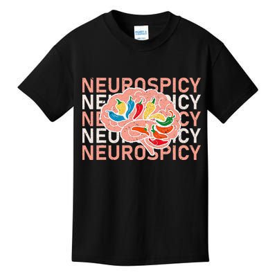 Neurospicy Universe Adhd Autism Awareness And Acceptance Kids T-Shirt