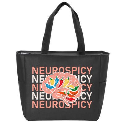 Neurospicy Universe Adhd Autism Awareness And Acceptance Zip Tote Bag