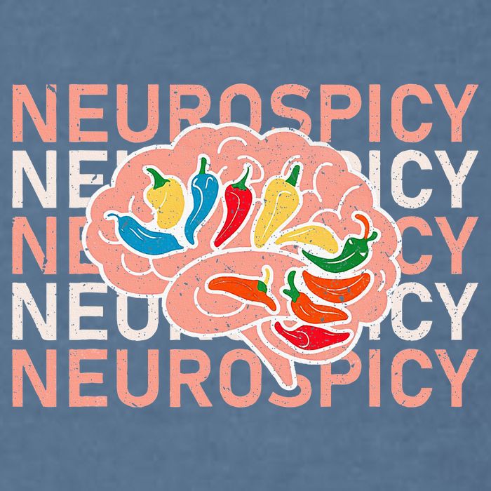 Neurospicy Universe Adhd Autism Awareness And Acceptance Garment-Dyed Sweatshirt