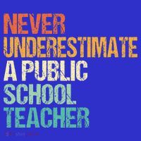 Never Underestimate A Public School Teacher Harris Walz 2024 Women's V-Neck T-Shirt