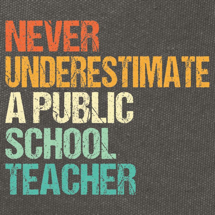 Never Underestimate A Public School Teacher Harris Walz 2024 Cotton Canvas Backpack