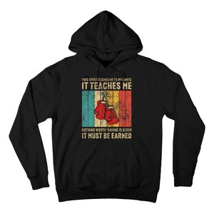 Never Underestimate A Grandpa With Boxing Gloves Boxing Hoodie