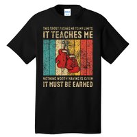 Never Underestimate A Grandpa With Boxing Gloves Boxing Tall T-Shirt