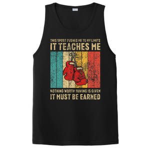 Never Underestimate A Grandpa With Boxing Gloves Boxing PosiCharge Competitor Tank