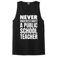 Never Underestimate A Public School Teacher PosiCharge Competitor Tank