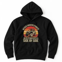 Never Underestimate An Old Man With A Side By Side Vintage Hoodie