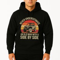 Never Underestimate An Old Man With A Side By Side Vintage Hoodie