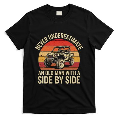 Never Underestimate An Old Man With A Side By Side Vintage T-Shirt