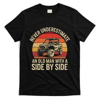 Never Underestimate An Old Man With A Side By Side Vintage T-Shirt