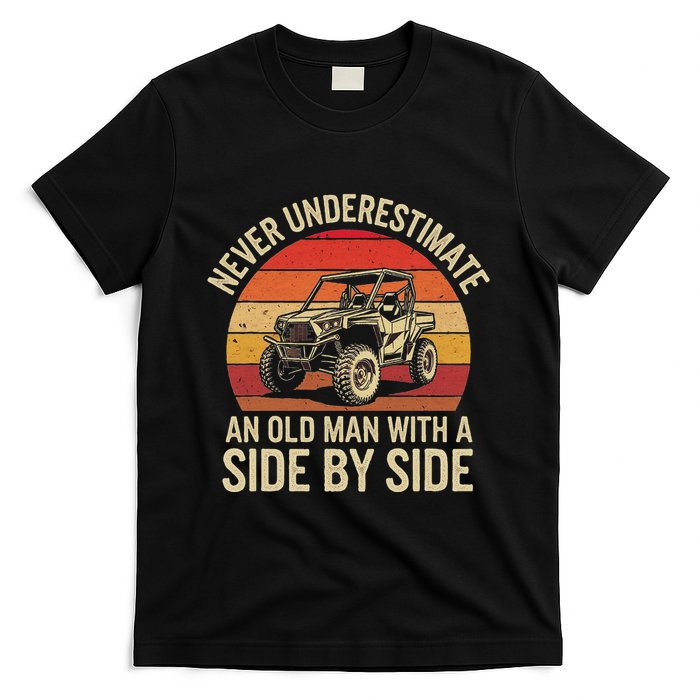 Never Underestimate An Old Man With A Side By Side Vintage T-Shirt