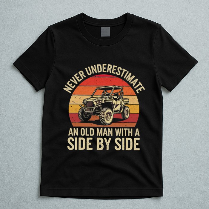 Never Underestimate An Old Man With A Side By Side Vintage T-Shirt