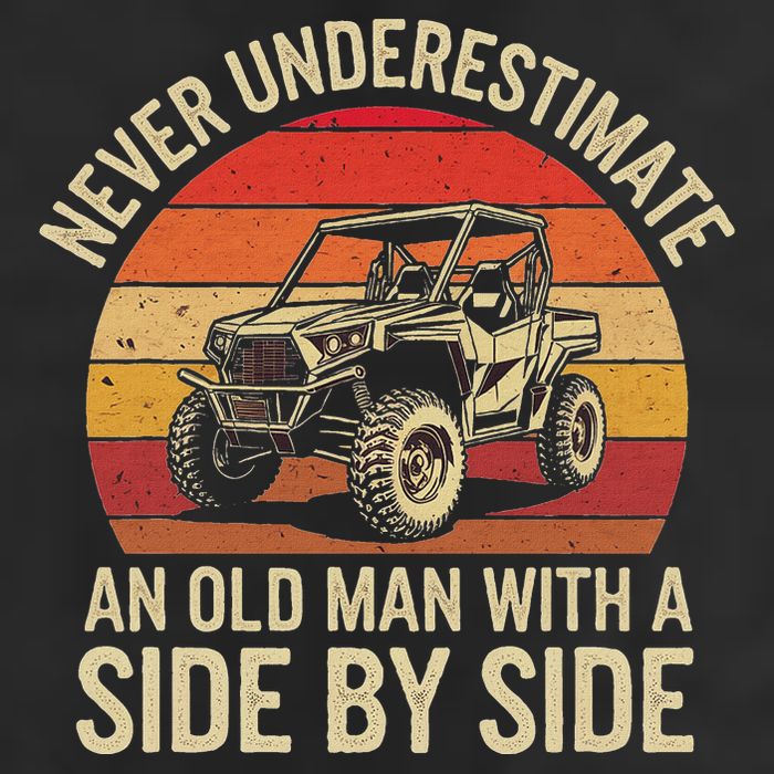 Never Underestimate An Old Man With A Side By Side Vintage Hat