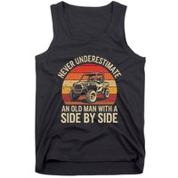 Never Underestimate An Old Man With A Side By Side Vintage Tank Top
