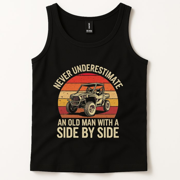 Never Underestimate An Old Man With A Side By Side Vintage Tank Top