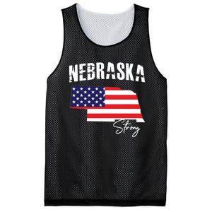 Nebraskastrong Usa America Flag Map Mesh Reversible Basketball Jersey Tank