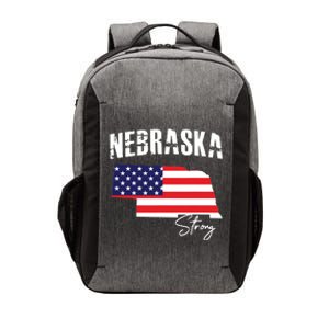 Nebraskastrong Usa America Flag Map Vector Backpack