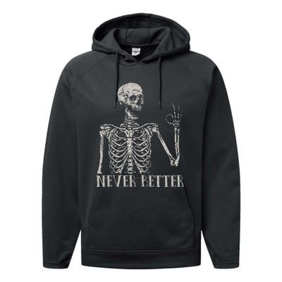 Never Underestimate An Old Man With A Guitar Acoustic Player Performance Fleece Hoodie