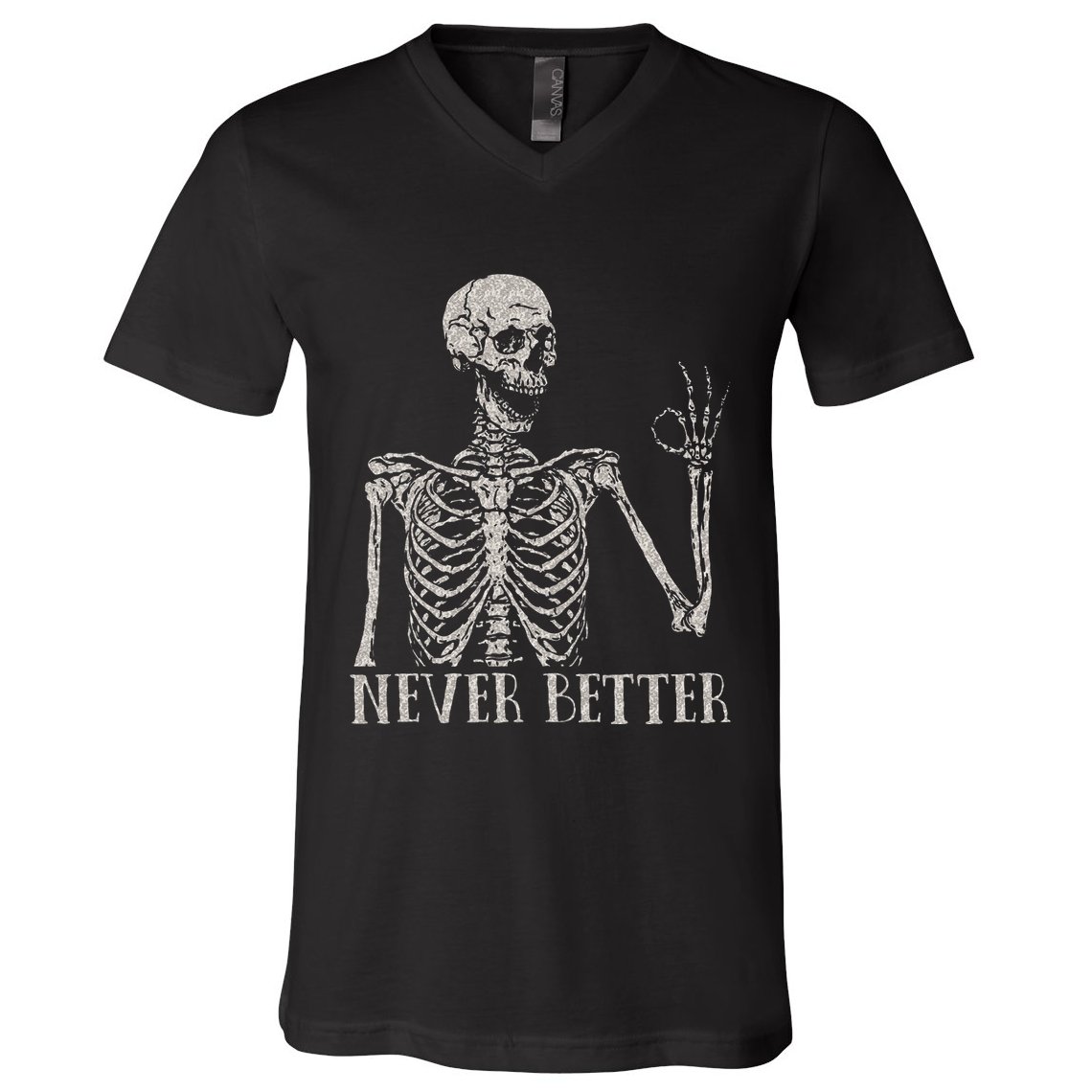 Never Underestimate An Old Man With A Guitar Acoustic Player V-Neck T-Shirt