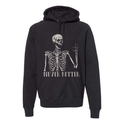 Never Underestimate An Old Man With A Guitar Acoustic Player Premium Hoodie