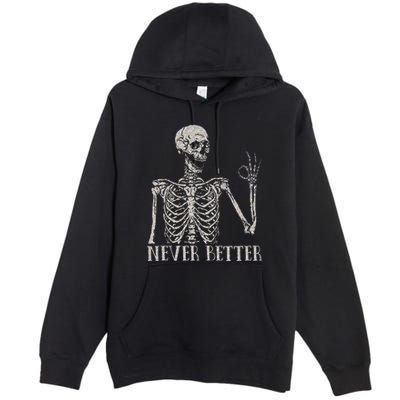 Never Underestimate An Old Man With A Guitar Acoustic Player Premium Pullover Hoodie