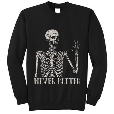 Never Underestimate An Old Man With A Guitar Acoustic Player Tall Sweatshirt