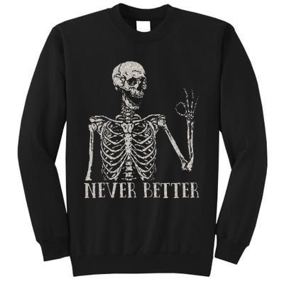 Never Underestimate An Old Man With A Guitar Acoustic Player Tall Sweatshirt