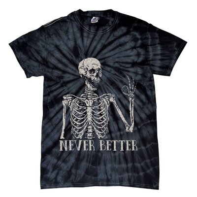 Never Underestimate An Old Man With A Guitar Acoustic Player Tie-Dye T-Shirt