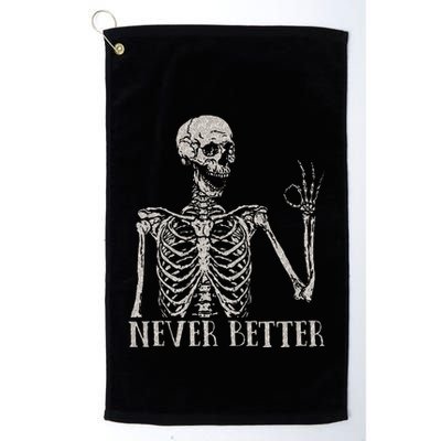 Never Underestimate An Old Man With A Guitar Acoustic Player Golf Towel