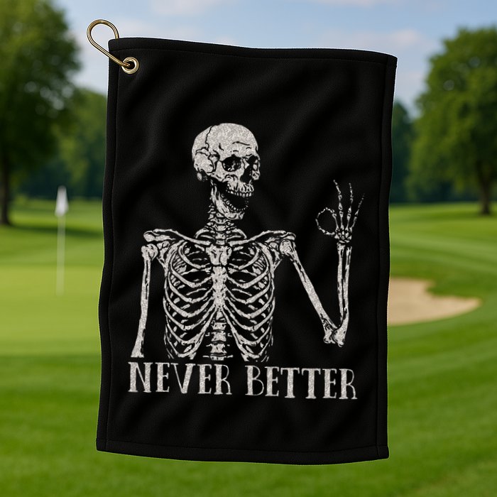 Never Underestimate An Old Man With A Guitar Acoustic Player Golf Towel