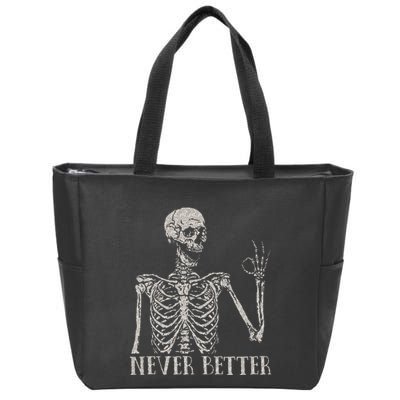 Never Underestimate An Old Man With A Guitar Acoustic Player Zip Tote Bag