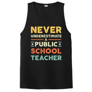 Never Underestimate A Public School Teacher PosiCharge Competitor Tank