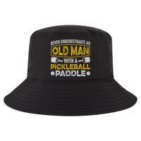 Never Underestimate An Old With A Pickleball Paddle Great Gift Cool Comfort Performance Bucket Hat