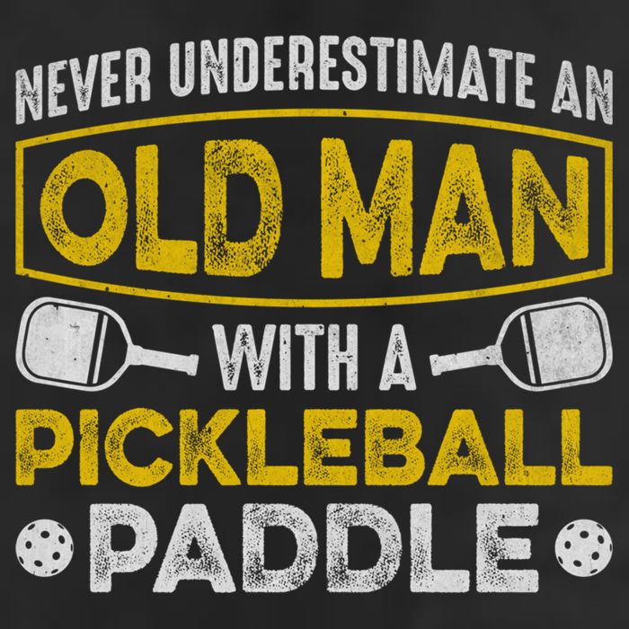 Never Underestimate An Old With A Pickleball Paddle Great Gift 15oz Campfire Ceramic Mug