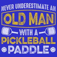 Never Underestimate An Old With A Pickleball Paddle Great Gift Zip Tote Bag