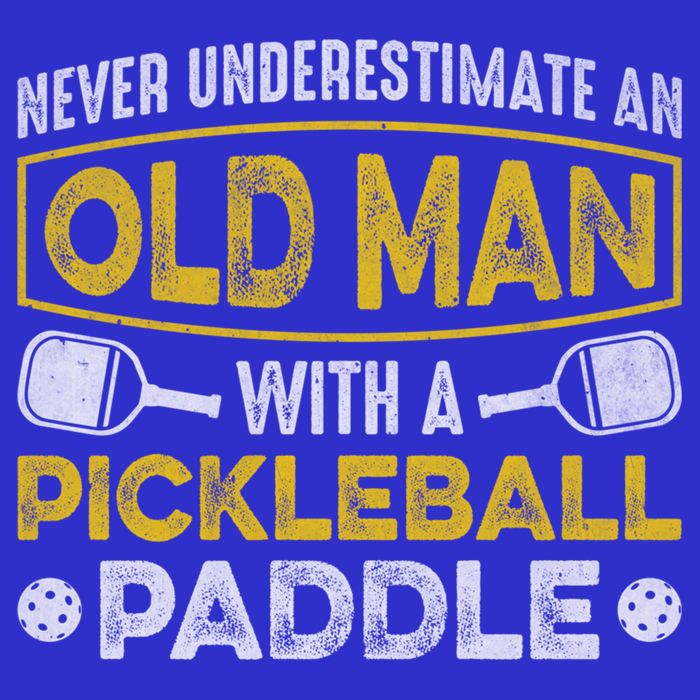 Never Underestimate An Old With A Pickleball Paddle Great Gift Zip Tote Bag