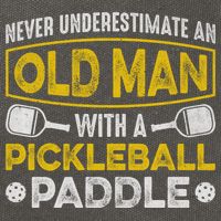 Never Underestimate An Old With A Pickleball Paddle Great Gift Cotton Canvas Backpack